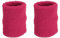 PATIKIL 2 Packung Schweißbänder Handgelenk 8x10cm Weiche Verdickte Baumwolle Fitness Arm Schweißband für Tennis Basketball Fußball, Rot
