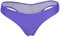 FXTYK Brazilian, bikini da donna, con parte inferiore, tanga, stile Beachwear V Rouched Bikini Bottom Costume da bagno Thong, viola., S