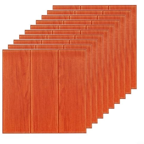 Lot de 20 autocollants muraux 3D auto-adhésifs pour carrelage en pierre, brique, panneaux en mousse souple, isolation phonique et résistant à l'humidité (D)