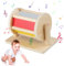 Mineup Montessori Spinntrommel aus Holz, Regenbogen Baby Spielzeug für 1 Jahr Alt, Geschenk für Jungen Mädchen (15.5*13*21cm)