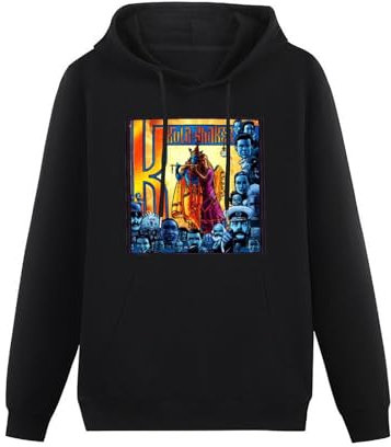 SHANGKEAI Kula Shaker K Album Cover Printing Graphic Mens Sweatshirts Unisex Black Hooded XL