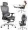LarkLeaves Ergonomic Office Chair with Footrest, 5-Level Height Adjustable Backrest, 2D Lumbar Support, 3D Armrests and Headrest, 145° Tilting Function for Office/Study/Library, Black Mesh