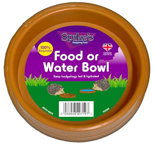 Spikes Hedgehog Food or Water Bowl Keep Hedgehogs Fed & Hydrated