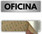 LEIASA | Señal Adhesiva Oficina - 5x18 cm - Grosor 0.8 mm - Aluminio - Rótulo Área de Trabajo - Signo Oficina Administrativa - Cartel Adhesivo 3M - Zona de Oficina