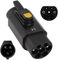 Jiacheng Typ 2 auf Typ 1 EV-Adapter (Stecker auf Buchse), 32A EV-Ladekabeladapter Ladegerät IEC 62196 auf SAE J1772 für Elektrofahrzeuge Konverter Autoladeadapter