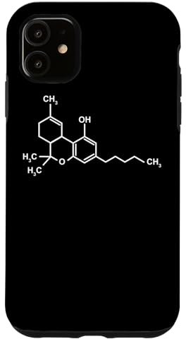 THC Chemie Formel Marihuana Cannabis Kiffer Gras Hülle für iPhone 11