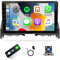 2G+32G Android 13 Autoradio per Mercedes C Class W204 S204 2006-2011 con Wireless CarPlay Android Auto 9 Pollici Radio con Bluetooth GPS WiFi FM Controllo del Volante Microfono Telecamera Inversione