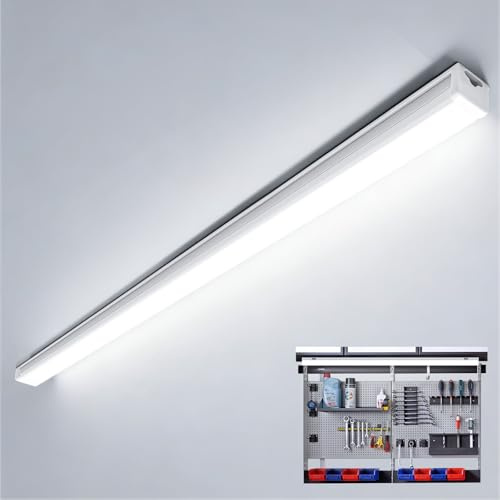 TODEHI 1pcs LED Fluorescente 100cm 36W 3996LM luz de tubo para Garage | 6500K Lámpara LED de Techo, IP65 Impermeable Luz de Techo para Oficina Taller Sótano Almacén Baño Cocina Gimnasia