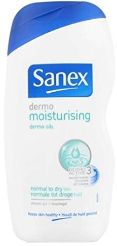 Sanex Lot de 6 flacons de gel douche hydratant Dermo hydratant pour peaux normales à sèches 500 ml