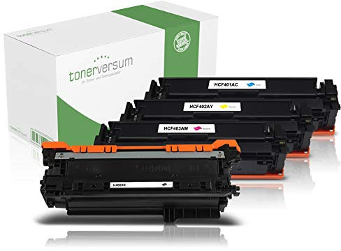 4 Toner kompatibel zu HP CF400X-CF403X Schwarz Cyan Magenta Gelb für HP Color Laserjet Pro MPF M277dw MFP M277n 201X Multipack