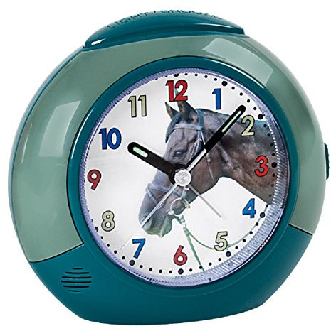 Atlanta Kinderwecker Pferde Grün Analog - 1984/6