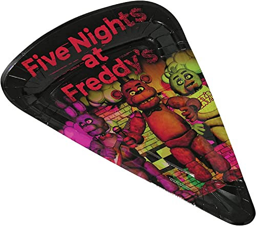Five Nights at freddys 80007 Forum Novelties FNF - Platos para pizza (16 unidades)