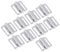 Baoblaze 10 Paar Bikini Verschluss Schnalle, Bikini Clasp Metallschnalle, BH Verschluss Ersatzteil, Bikini Clips BH Schnalle Hakenverschluss für BH Verschluss Ersatzteil Dessous Frontverschluss, 19 mm