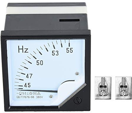 Tester di frequenza del pannello quadrato , AC380V 45-55Hz Tester di frequenza di alta precisione del pannello analogico , per le industrie e le miniere , metallurgia , prodotto chimico