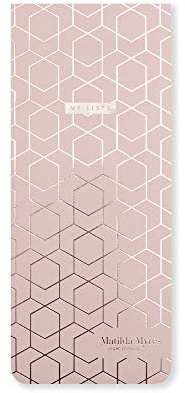 Matilda Myres Shopping List Pad from Fridge List Pad with Magnets | Kitchen Shopping List Pad | Two Magnets on Back | Protective Cover | Pink
