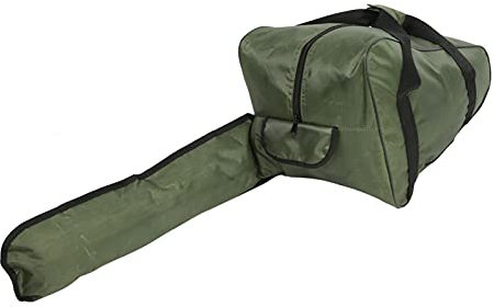 Oumefar Chainsaw Carrying Bag, Oxford Cloth Heavy-Duty Waterproof Tool Storage Bag Full Protection Chain Saw Holder Long Zipper Design Holdall Box for Lumberjack