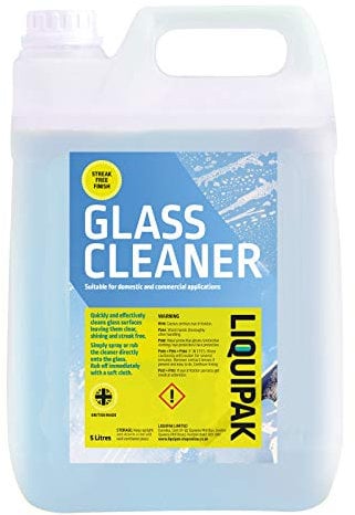 Liquipak Glass & Window Cleaner 5L - Streak Free - Domestic and Commercial Use 5 Litres