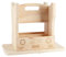 Herz & Heim® Hocker aus Holz und Bierträger - Männer-Geschenk zum Geburtstag mit Namen und Alter graviert Verkehrszeichen