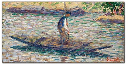 Coloray Küchenrückwand Küche 140x70cm Glasscheibe Panel gehärtetes Glas Dekorplatte Glaskunstwandbild - Fischer Seurat