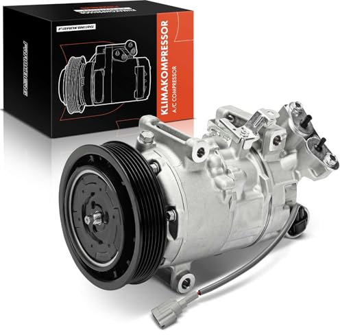 Frankberg Compressore dell'aria condizionata con frizione Compatibile con Meg.ane III Grandtour KZ0/1 Meg.ane III Berlina B3 BZ0/1 Scénic III JZ0/1 8200939386, compreso l'olio preconfezionato