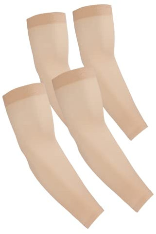 Y·J Back home Protection UV antidérapante pour bras de refroidissement - Manches - Manches - Pour activités de tatouage - Manchettes de compression pour homme et femme, couleur chair, taille unique