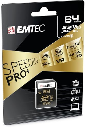 Emtec SpeedIN Pro 64 Go SDXC UHS-II Classe 10
