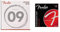 Fender 0730150403 Cordes de guitare d'origine 150, plaqué nickel pur, extrémité à boule, jauges 150L .009-.042, (6) & Super 250 Jeu de cordes pour guitare électrique - 250L (009/042)