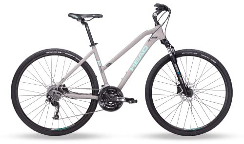 HEAD Damen I-Peak II Crossbike, Grau matt/Mint, 54 cm