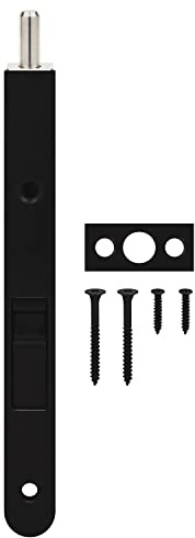 Nuk3y Heavy Duty 7-Inch Solid Brass Flush Bolt (Matte Black)