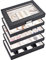 ProCase Schmucktablett stapelbar, 5 Tier Jewellery Organizer mit Deckel für Ohrringe Armbänder Uhren Lippenstifte Ringe, stapelbar Schmucktablett für Kommode Schublade Aufbewahrung -Schwarz