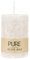 luterna 100% PURE, OLIVE WAX, vegane Stumpenkerze, Sahara, WENZEL, 90/60 mm, Brenndauer ca. 27h