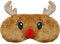 Mezeic Augenmaske für Schlafen, Weihnachten Rentier Schlafmaske 3D Süße Tiere Augenbinde Augen Abdeckung Plüsch Nachtmaske für Kinder Mädchen Reisen Nickerchen (Weihnachten Rentier)