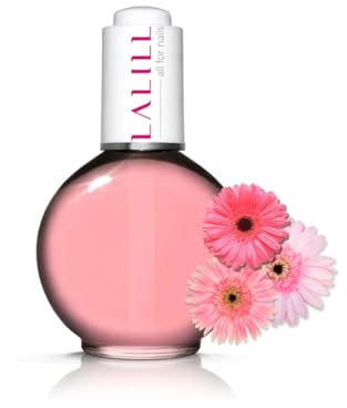 LALILL Nail Cuticle Oil 75ml - Blumenelixier Nagelpflegeöl - Nagelöl Pflege für Nägel Nagelhaut - SPA Maniküre Naildesign Hände - Vegan - Mit Pipette