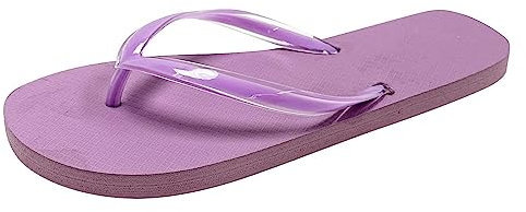 Infradito da donna e uomo, in gomma, ideali per vacanze, spiaggia, piscina, piscina, estate, Viola, 39.5 EU