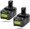 2X 5.5Ah 18V Lithium Battery for P108 RB18L25 P108 RB18L15 RB18L13 P108 P107 P122 P108 P104 P105 P102 P103
