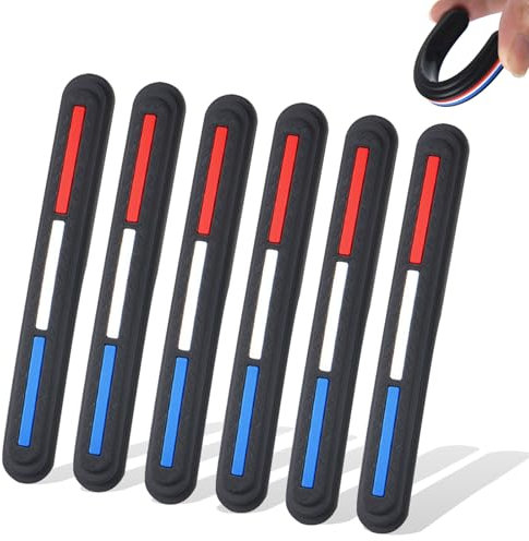 FOSDICK 6 PCS Universal Car Door Edge Protectors - Black, Eliminate Wind Buffeting