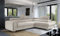 Generisch Couchgarnitur Sofa Sofagarnitur Laureen mit Schlaffunktion Bettkasten Wohnlandschaft Lau_ 27 in Dora 21 rechts