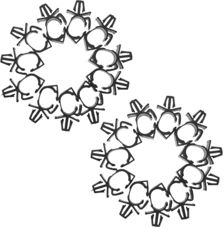 Anneome 50 Stück Kabelbefestigungsclips Auto Kabelhalter Universell Wasser Und Ölbeständig Werkzeuglos Befestigbar Kabelmanagement Für Fahrzeugkabel
