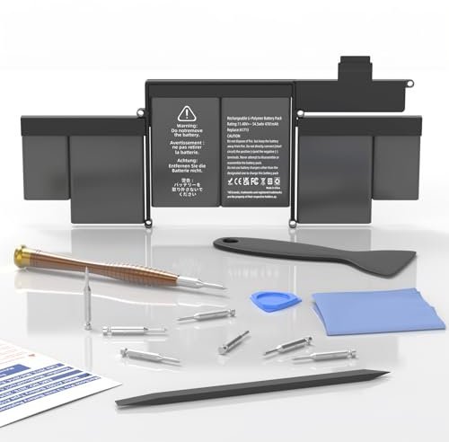 A1502 Ersatz-Akku, A1582 A1493 Akku für MacBook Pro Retina 13 Zoll Anfang 2015 Mitte 2014 Ende 2013 freigegebene Version Kapazität 11.42V 74.9Wh