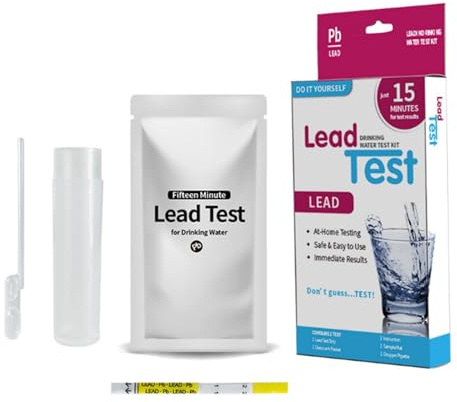 Blei -Test -Kit Im Trinkwasser, Leitungswasser-Testkit, Haushaltswasserprüfungskit Mit Tropfenpipette, Nachweis Bis 15PPB