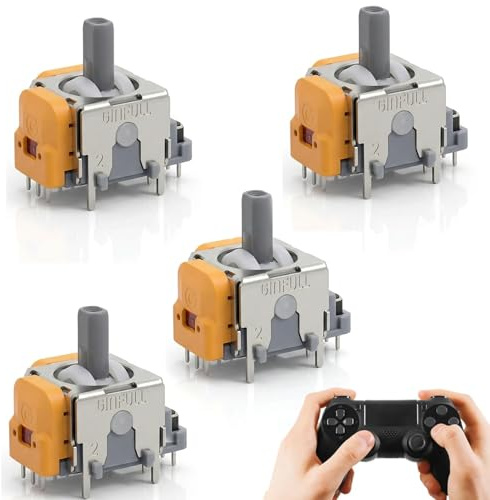 Joystick TMR pour PS5, 4 pièces TMR Joystick pour PS5, Joys Tick pour P S5 Dualsense Edge, Remplacement Joy Stick pour P S5, pour PlayStation 5 PS 5 Stick Contrôleur de Module Remplacer Accessoires
