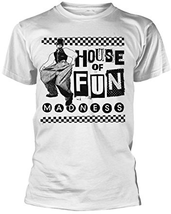 Madness House of Fun Ska Rock Suggs Official Tee T-Shirt Mens Unisex (Large)