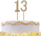 13 Gold Diamond Sparkley Cake Topper Age Year For Mans Boys Womens Girls Birthday Anniversary Party Decorations
