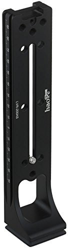 Haoge LVR-200AS 200mm Dual Dovetails Plate Nodal Slide Vertical Rail with 90 Degree Quick Release Dovetail fit Arca Swiss Type Tripod Ballhead Ball Head Panoramic Panorama Clamp