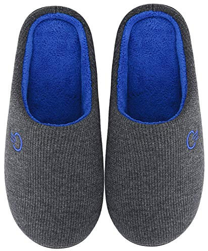 Mishansha Pantofole Casa/Esterno Uomo Donna Calde Pantofola in Memory Foam Comode Leggere Ciabatte da Casa Antiscivolo Morbide Scarpe Inverno Autunno(Grigio, 40/41)