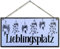 CARISPIBET Lieblingsplatz Wohnkultur Hausschild Dekoschild Dekorativ-Plaketten im Vintage-Look als Geschenk 15x30