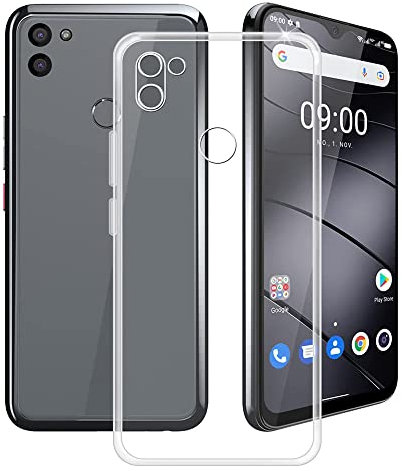 Auotu Hülle Mit Kamera Schutz Soft TPU Silikon Case Etui Tasche Cover für Gigaset GS5 / Gigaset GS5 Lite / GS5 Senior / GS5 Pro Smartphone (Transparent)