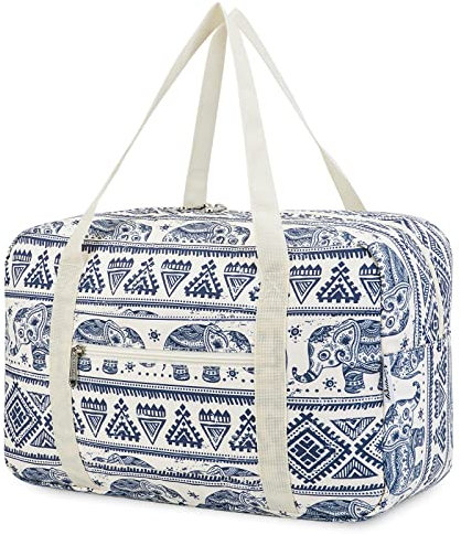 für Ryanair Handgepäck 40x20x25 & Klein Handgepäck Tasche für Flugzeug - Faltbare Reisetasche Damen & Weekender Damen - Handgepäck Koffer 20L (Elefant)