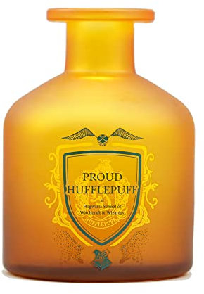 Half Moon Bay - Harry Potter Potions Glass Vase - 11cm - Proud Hufflepuff - Harry Potter Potions Bottle - Harry Potter Décor