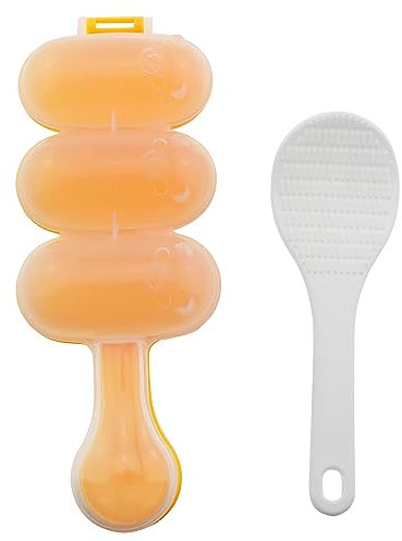 RLECS Rice Ball Mold Shaker Food-grade Plastic Sushi Roll Maker with Mini Rice Spoon For DIY Lunch Food Decorating Mould